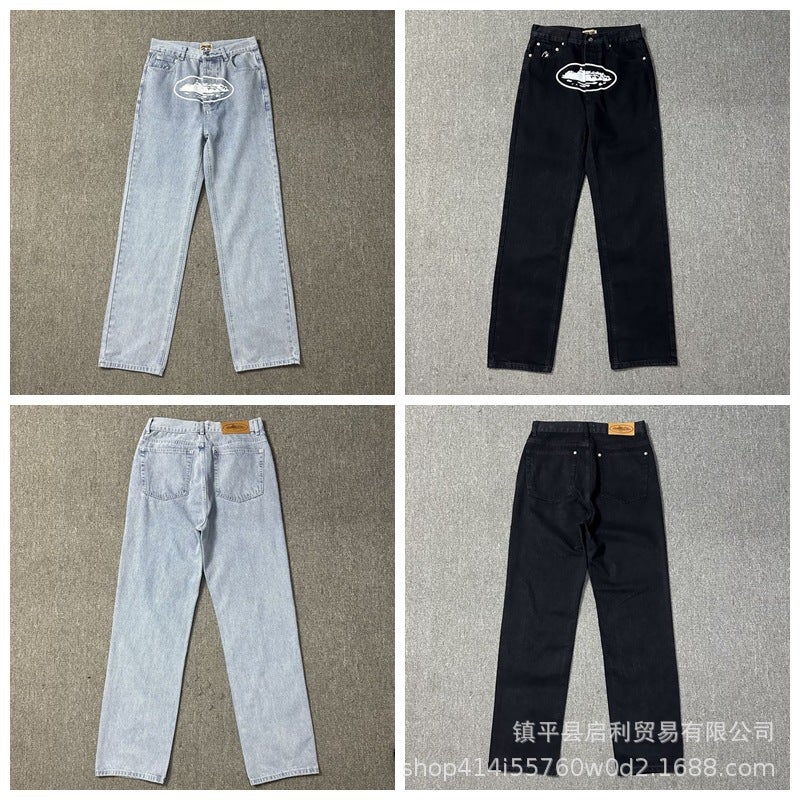 جاكيت دنيم كاجوال غير محدد من ماركة كورتز عالية الجودة بشعار ألكاتراز المطرز - Image 4